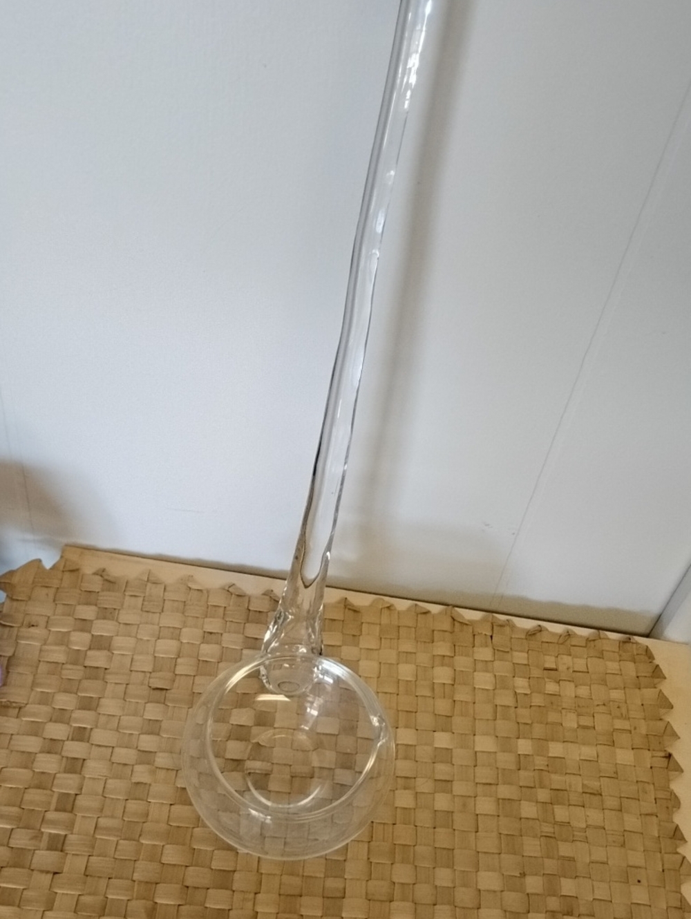 Clear Glass Punch Bowl Serving Ladle